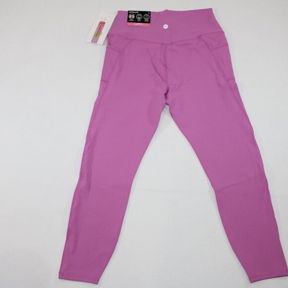 NWT Gottex Ultra Violet Pink Ankle Length Legging M Women Buttery Soft Pocket - Picture 5 of 6